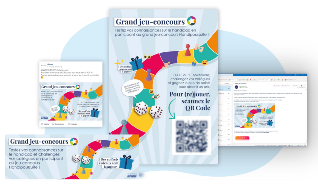 Supports de communication handipoursuite pour sensibiliser les collaborateurs au handicap en entreprise