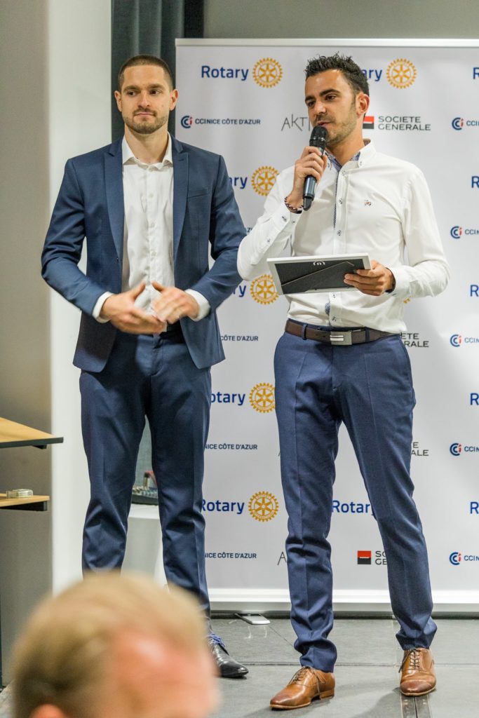 Kevyn Kohler et Alban Grolleau les fondateurs de l'Entreprise Adaptée AKTISEA au prix Rotary