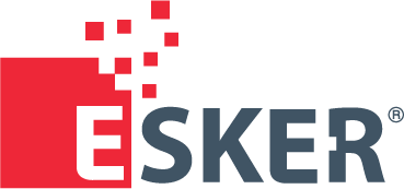 Le logo d'Esker est affiché ici pour mettre en avant son partenariat avec AKTISEA dans l'optimisation de la politique handicap de l'entreprise. Chez AKTISEA, entreprise adaptée, nous sommes engagés pour plus d'inclusion.