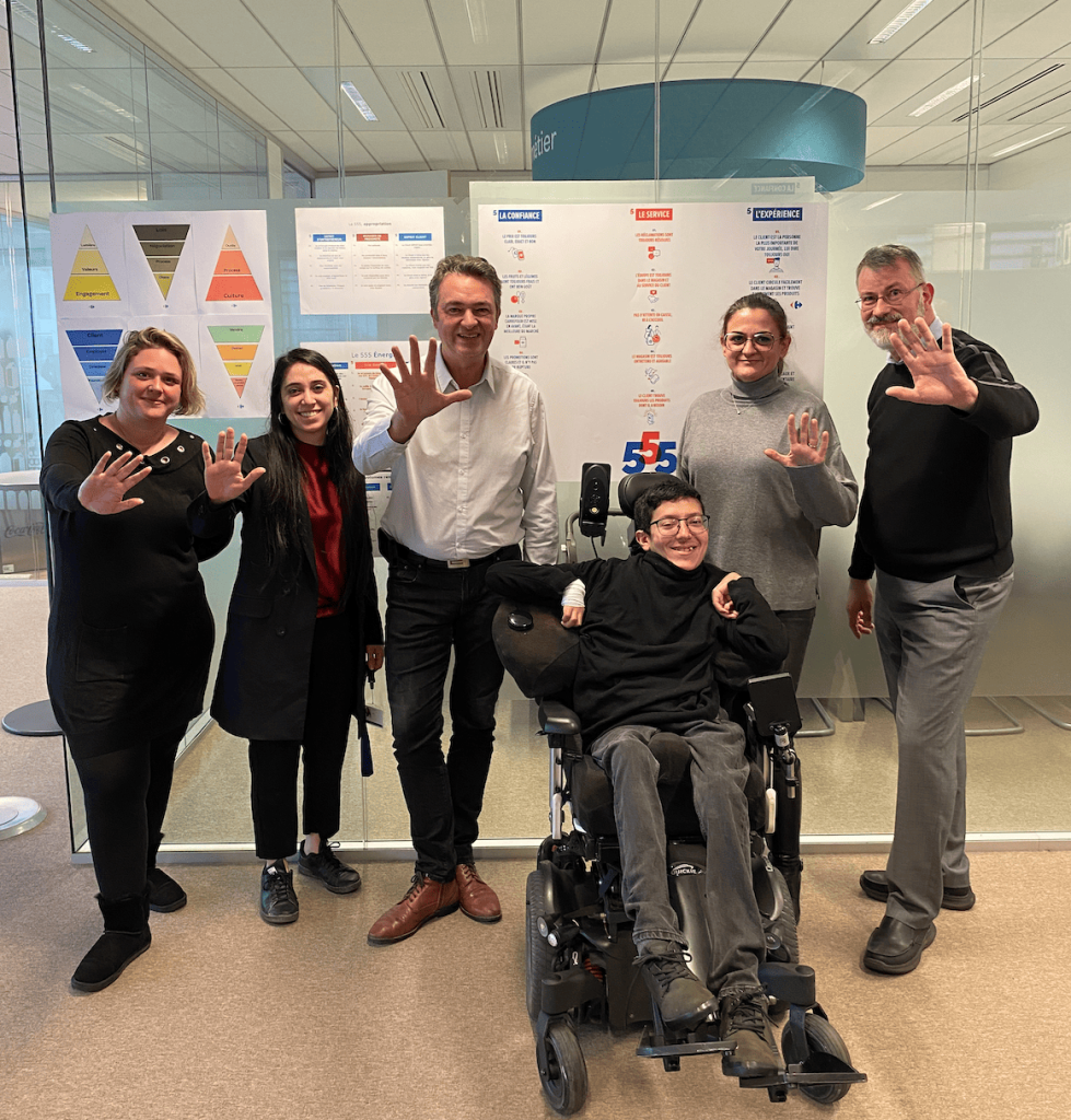 Les portraits inclusifs : Frédéric Grizard, Référent Handicap pour les sièges de Carrefour