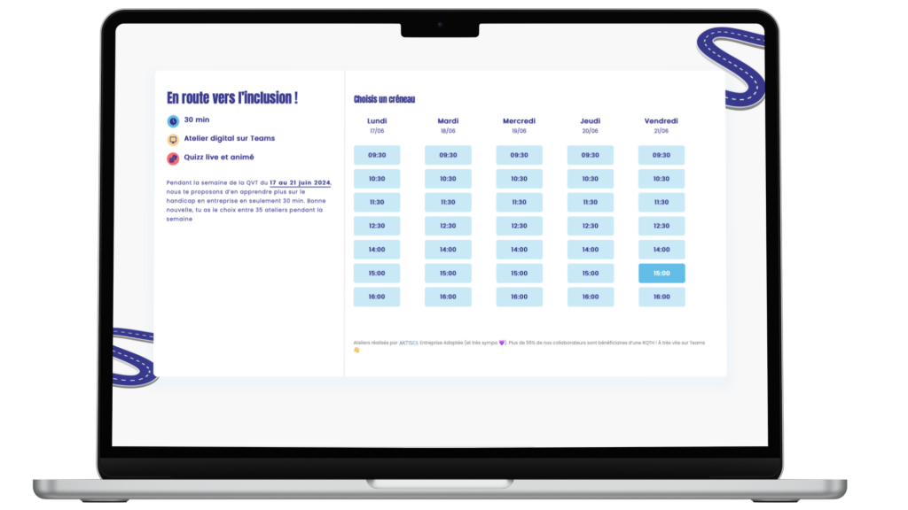 Mock-up ateliers de sensibilisation illimités QVCT