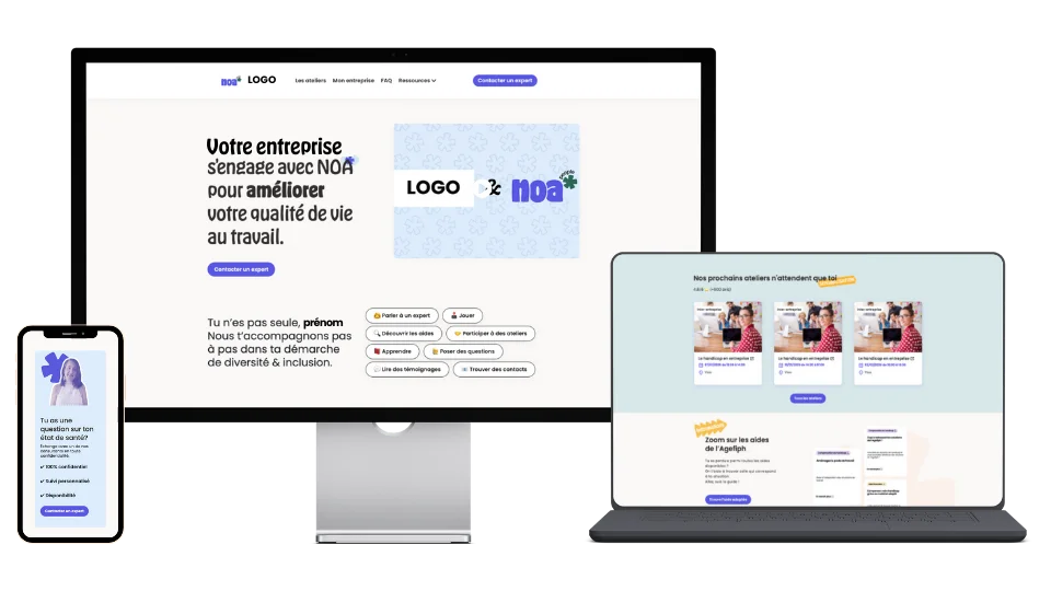 mock up plateforme diversité et inclusion